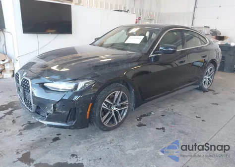 2025 BMW 430I Gran Coupe xDrive z USA, uszkodzony, nr VIN WBA33FB03SFU92783